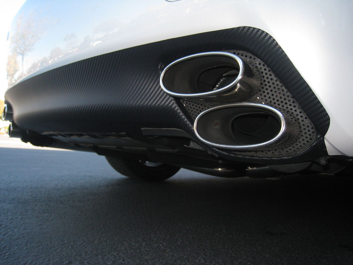FINALLY, my custom ISF rear diffuser (took idea from my NSXR rear diffuser) ClubLexus